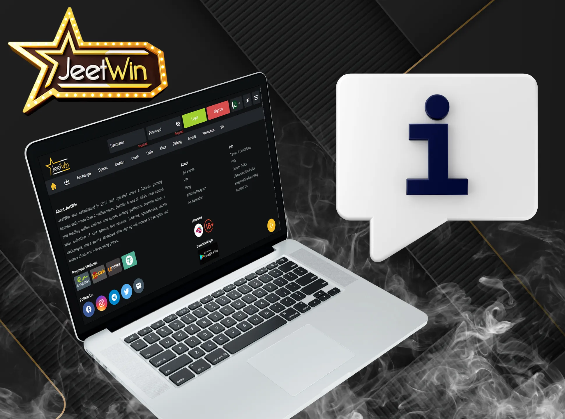 Play online casino and bet on sports with JeetWin.
