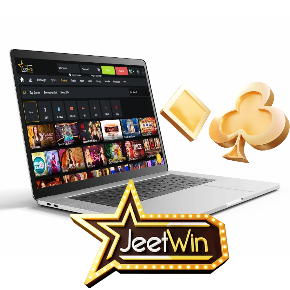 JeetWin offers a wide range of games in its online casino section.