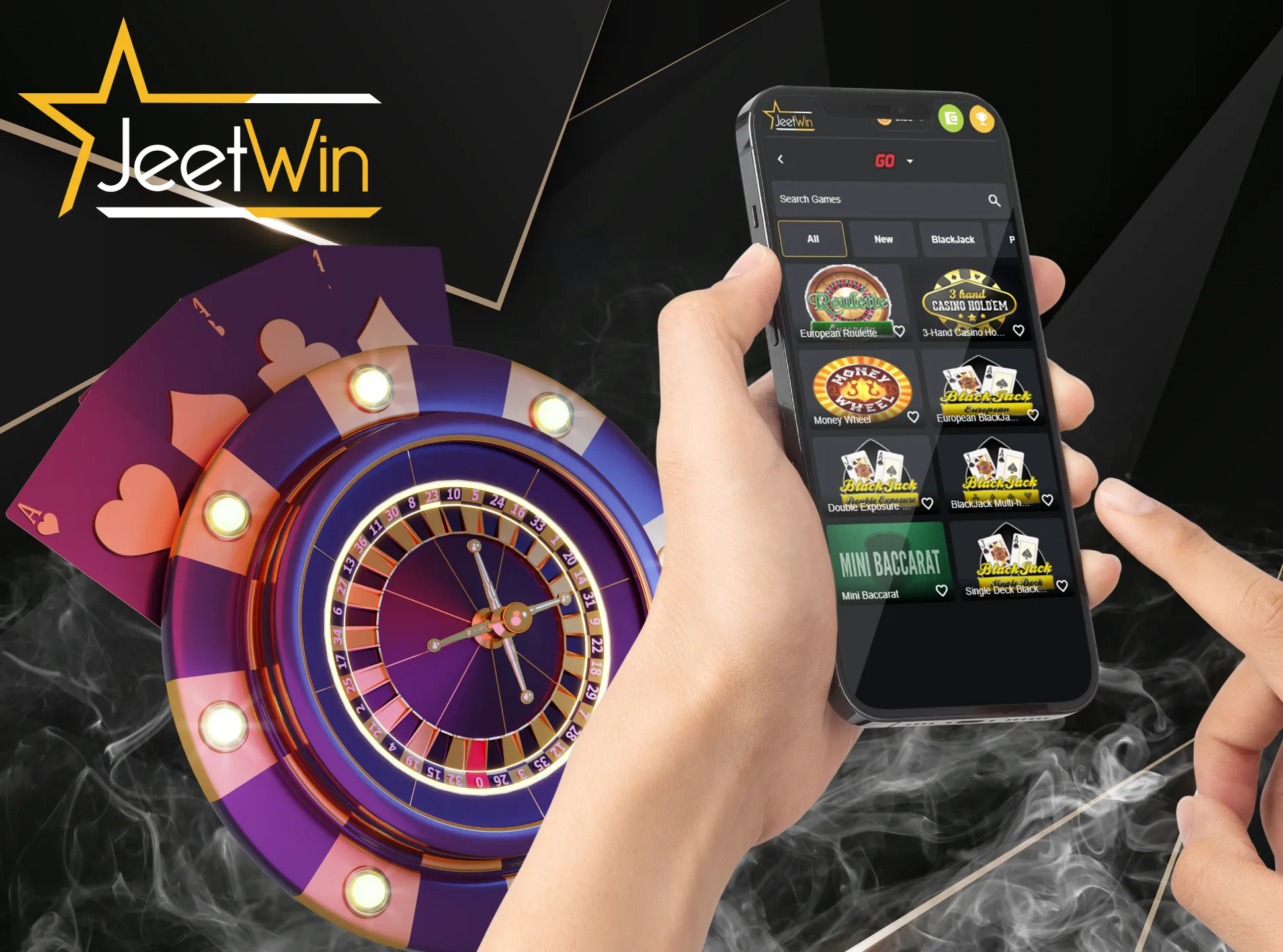 Check out the Table Games section of the JeetWin app.