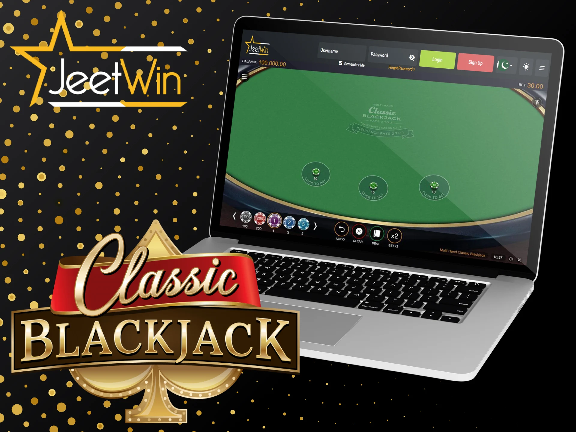 Try your luck with the classic card game of blackjack at JeetWin.