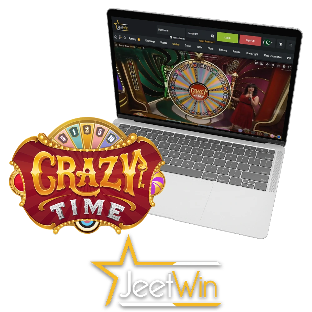 Play Crazy Time at JeetWin to experience the atmosphere of a live casino.
