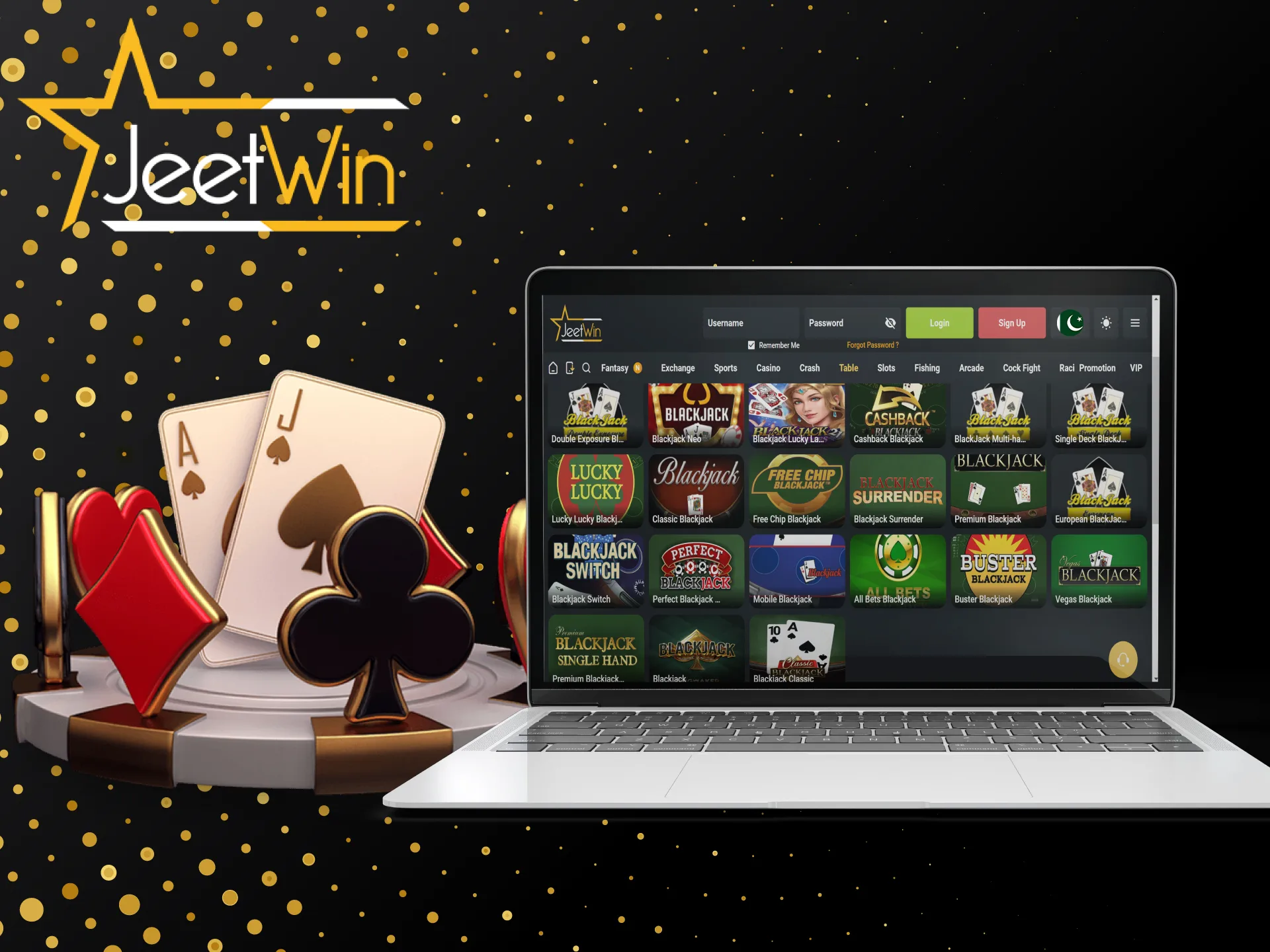 Choose your strategy, place your bets and beat the dealer with JeetWin.