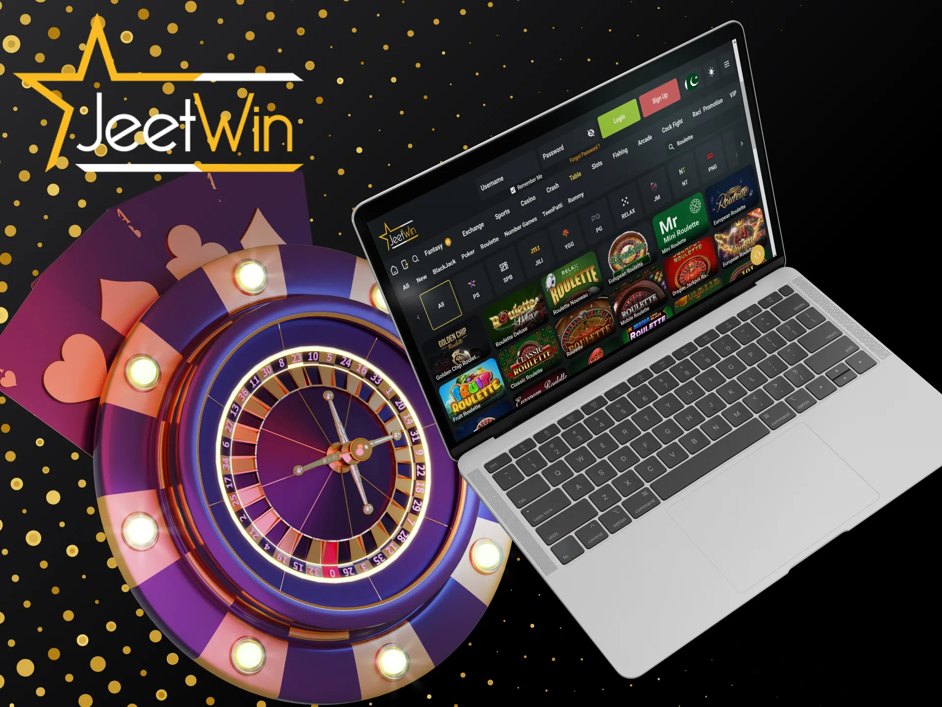 Sign up at JeetWin and try your luck spinning the wheel at roulette.