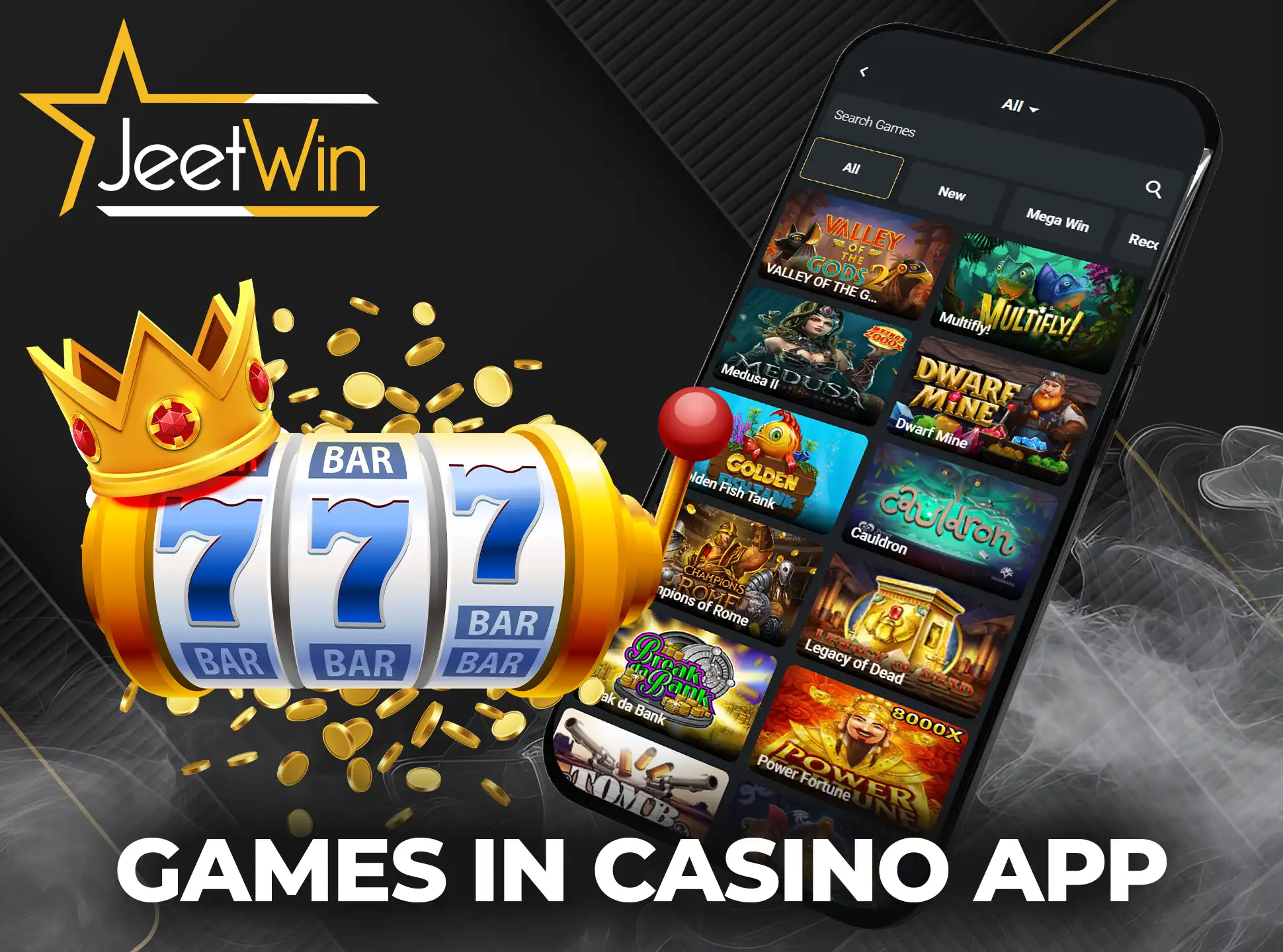 Play your favorite slots and games at JeetWin Casino.