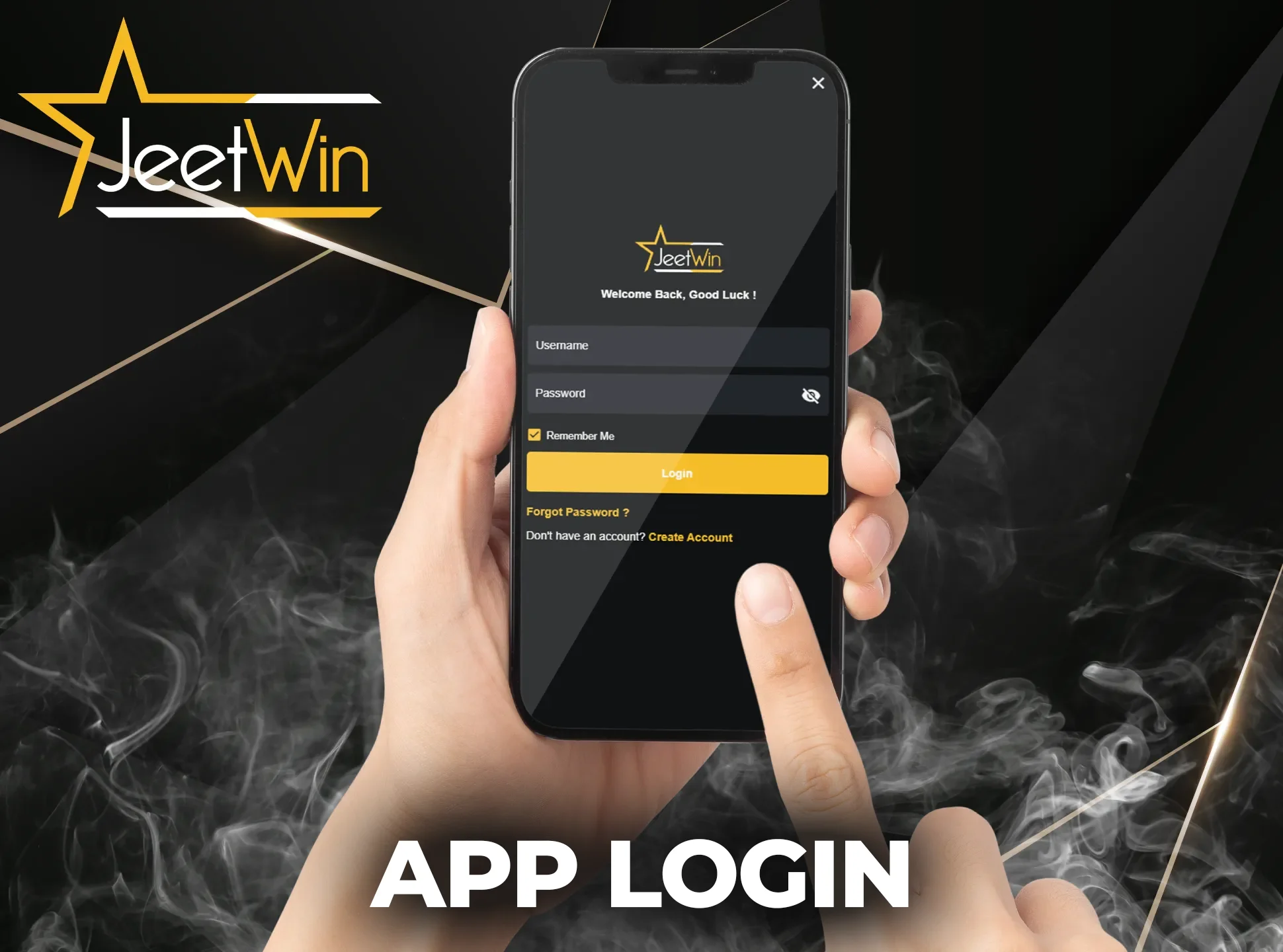 Log in to your account on the JeetWin app.