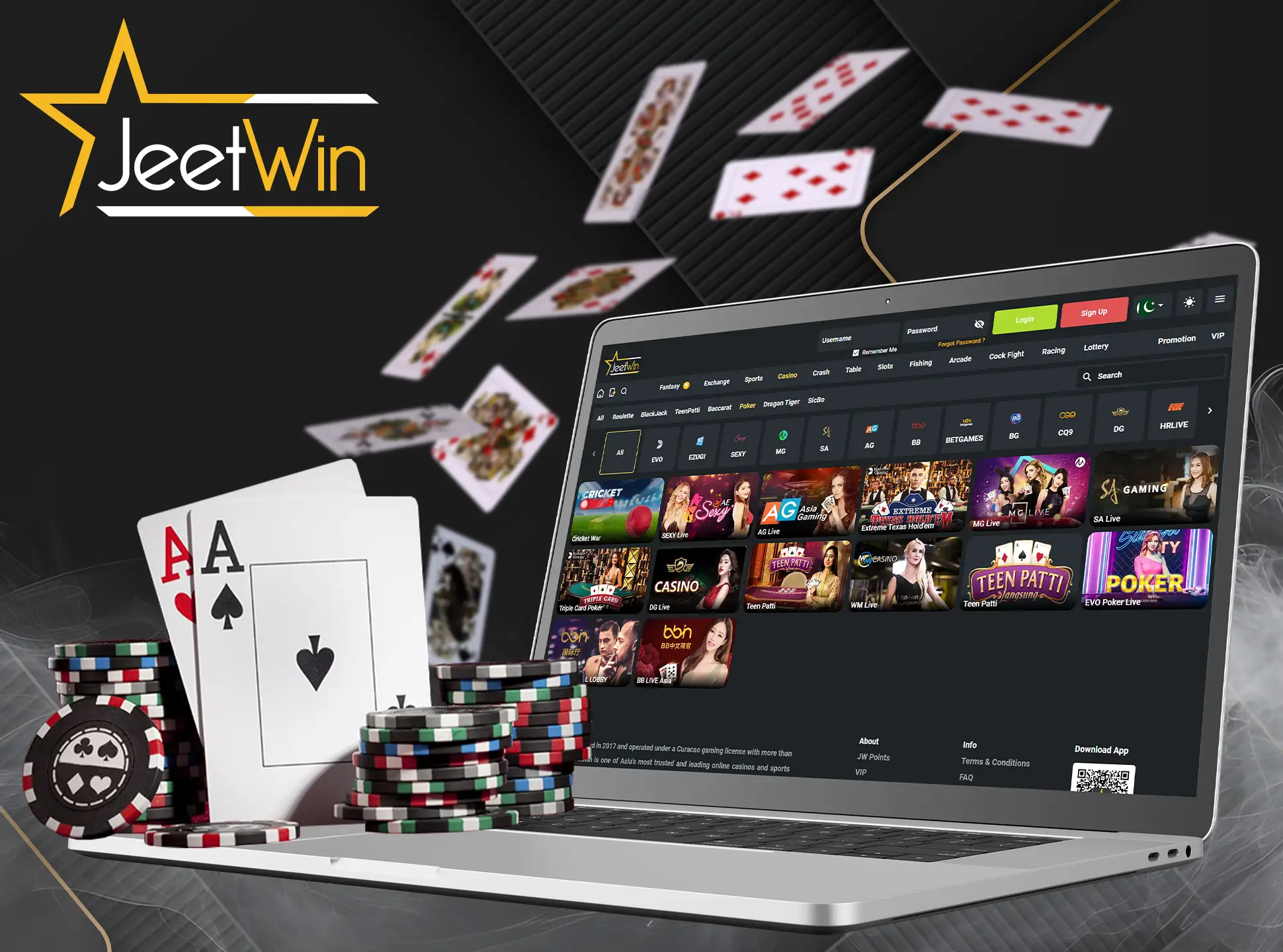 The classic card game Live Poker is now available at JeetWin Casino.