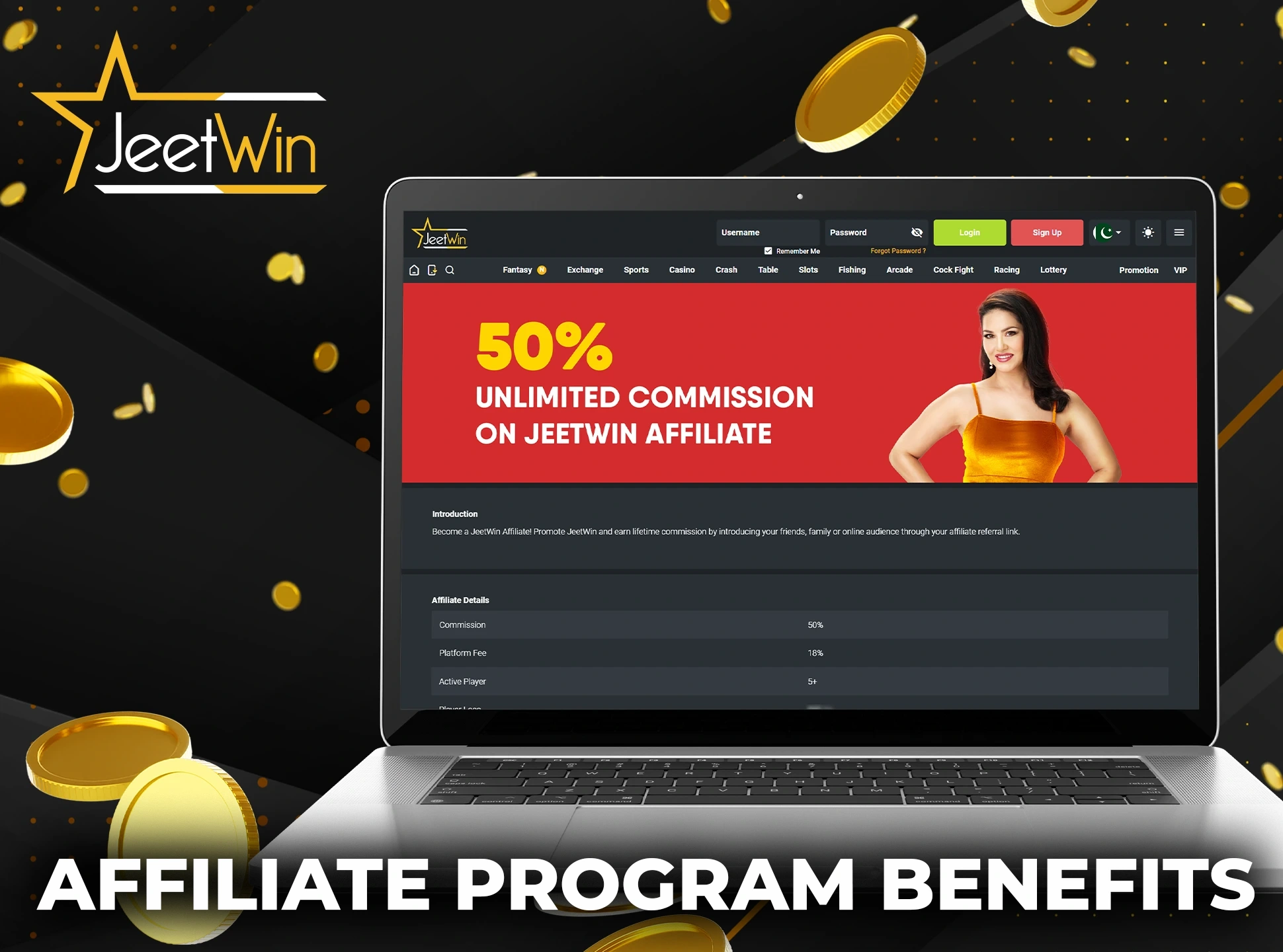 Check out the benefits of joining the JeetWin affiliate program.